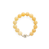Golden Acorn Yellow Jade Beaded Bracelet gembea jewelry