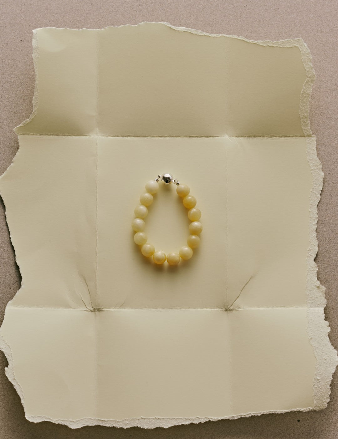 Golden Acorn Yellow Jade Beaded Bracelet gembea jewelry