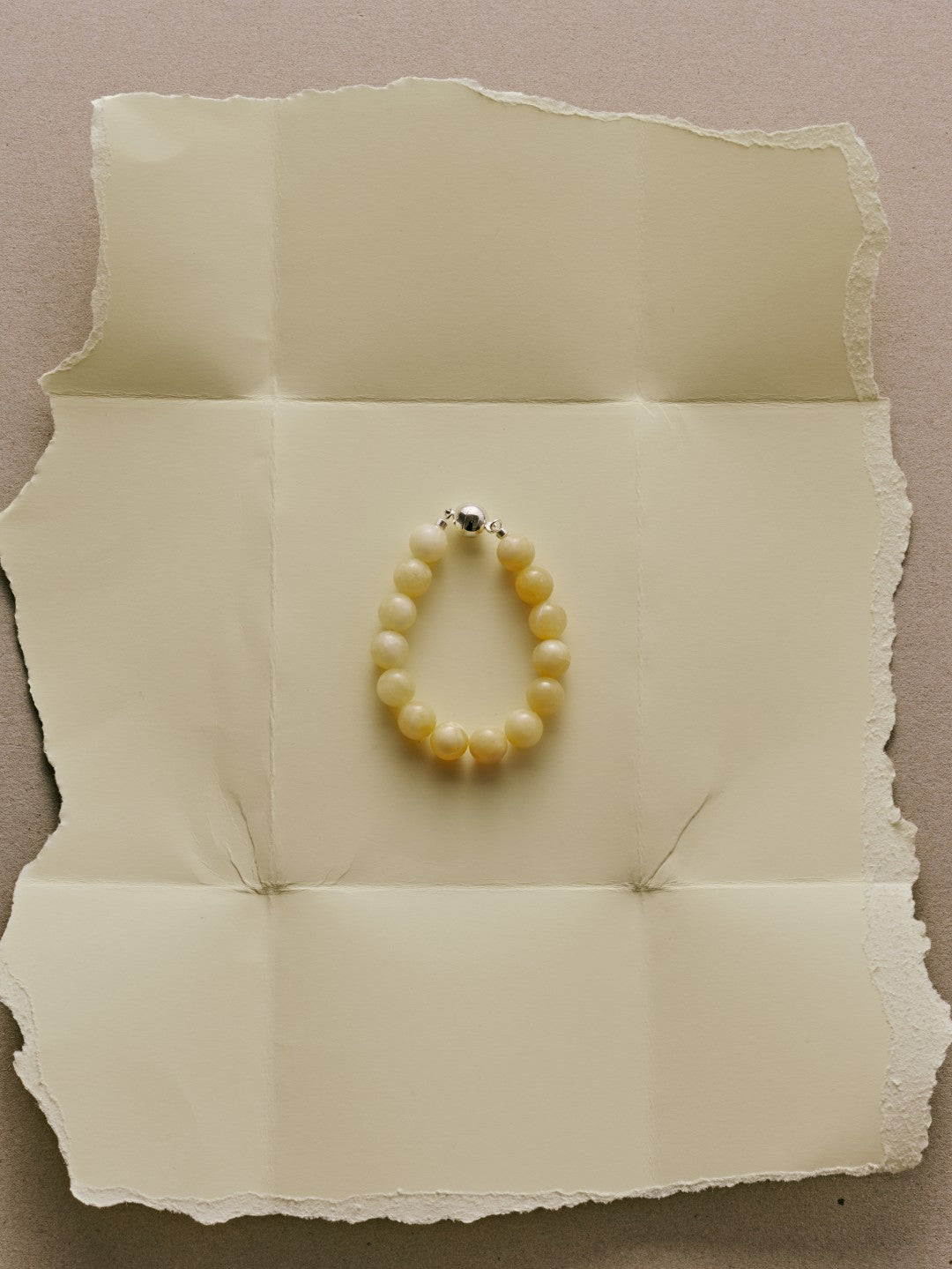 Golden Acorn Yellow Jade Beaded Bracelet gembea jewelry