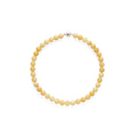 Golden Acorn Yellow Jade Beaded Necklace gembea jewelry