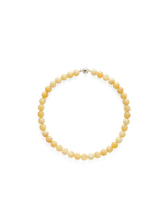 Golden Acorn Yellow Jade Beaded Necklace gembea jewelry