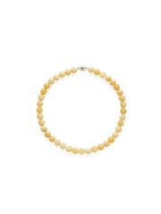 Golden Acorn Yellow Jade Beaded Necklace gembea jewelry