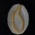 Golden Acorn Yellow Jade Beaded Necklace gembea jewelry