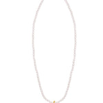 Golden Heart Pendant Pearl Beaded Necklace GEMBEA JEWELRY