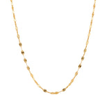 Golden Kiss Chain Simple Necklace gembea jewelry