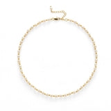 Golden Bean Pearl Beaded Necklace gembea jewelry