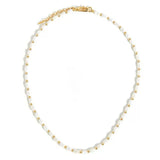 Golden Bean Pearl Beaded Necklace gembea jewelry