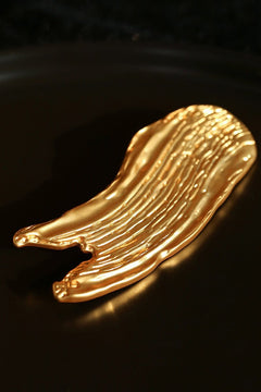 Golden Silver Oil Painting Artistic Brooch gembea jewelry
