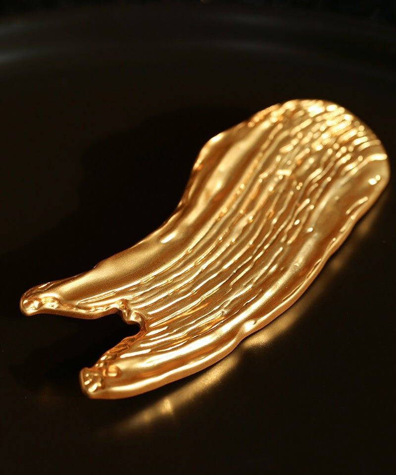 Golden Silver Oil Painting Artistic Brooch gembea jewelry
