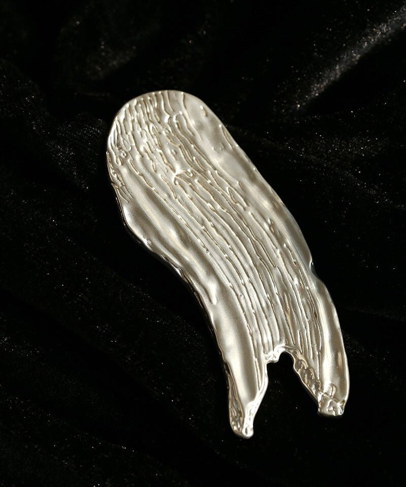 Golden Silver Oil Painting Artistic Brooch gembea jewelry