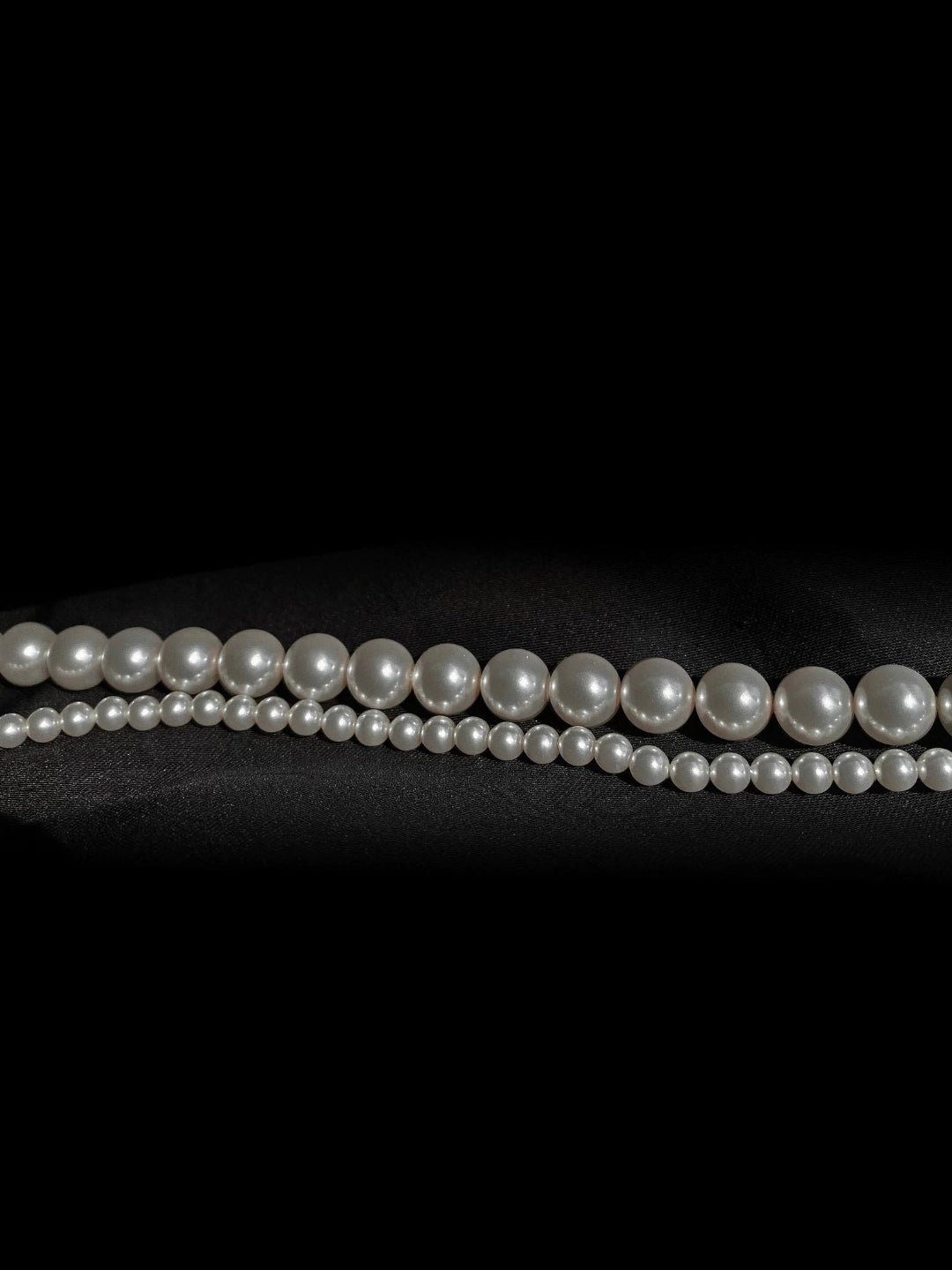 Gradient Artificial Pearl Collarbone Choker Necklace gembea jewelry