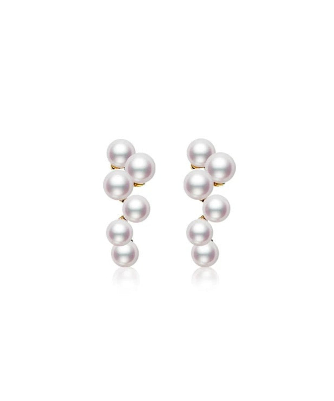 Grape-Shaped Freshwater Pearl Stud Earrings gembea jewelry