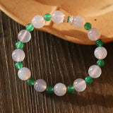 Spring Heartbeat Green Agate Bracelet - Gembea Jewelry