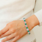 Spring Heartbeat Green Agate Bracelet - Gembea Jewelry