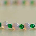 Green Agate Beaded Necklace gembea jewelry