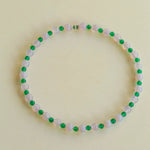 Green Agate Beaded Necklace gembea jewelry