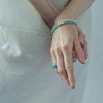 Green Eastern Jade Bead Bracelet gembea jewelry