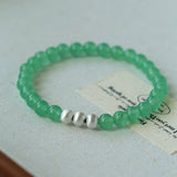 Green Eastern Jade Bead Bracelet gembea jewelry