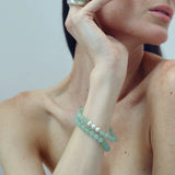 Green Eastern Jade Bead Bracelet gembea jewelry