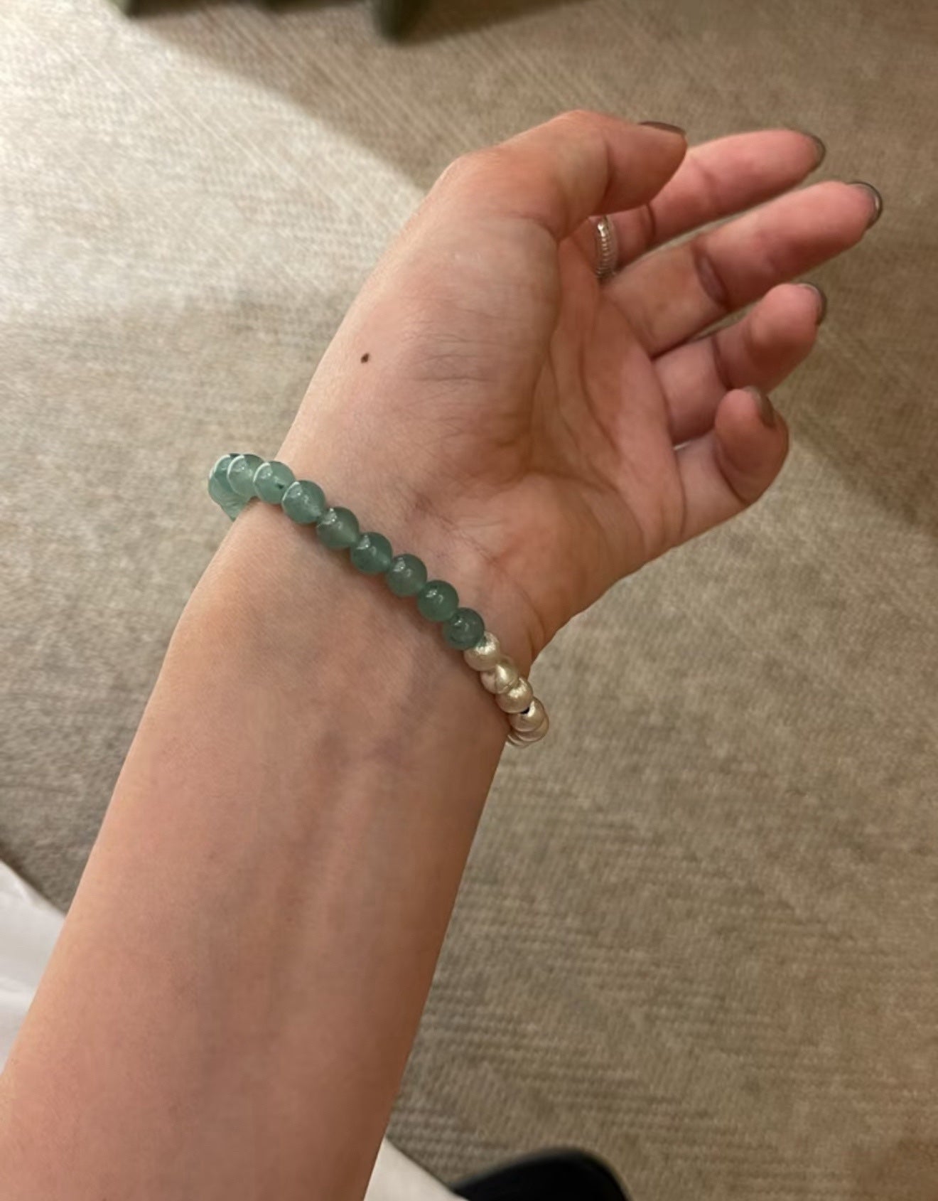 Green Eastern Jade Bead Bracelet gembea jewelry