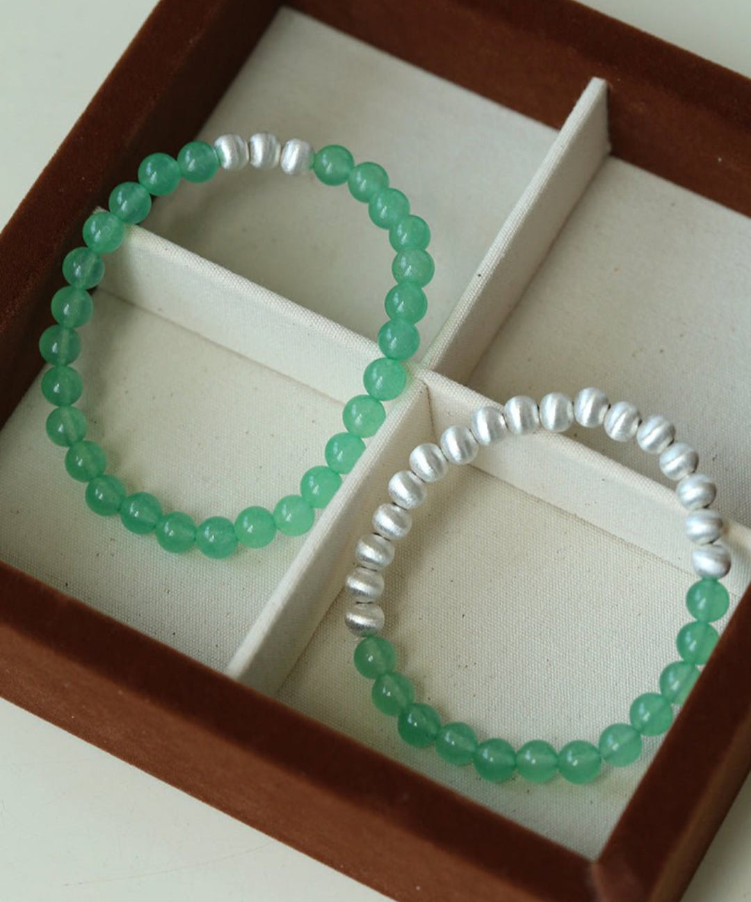 Green Eastern Jade Bead Bracelet gembea jewelry