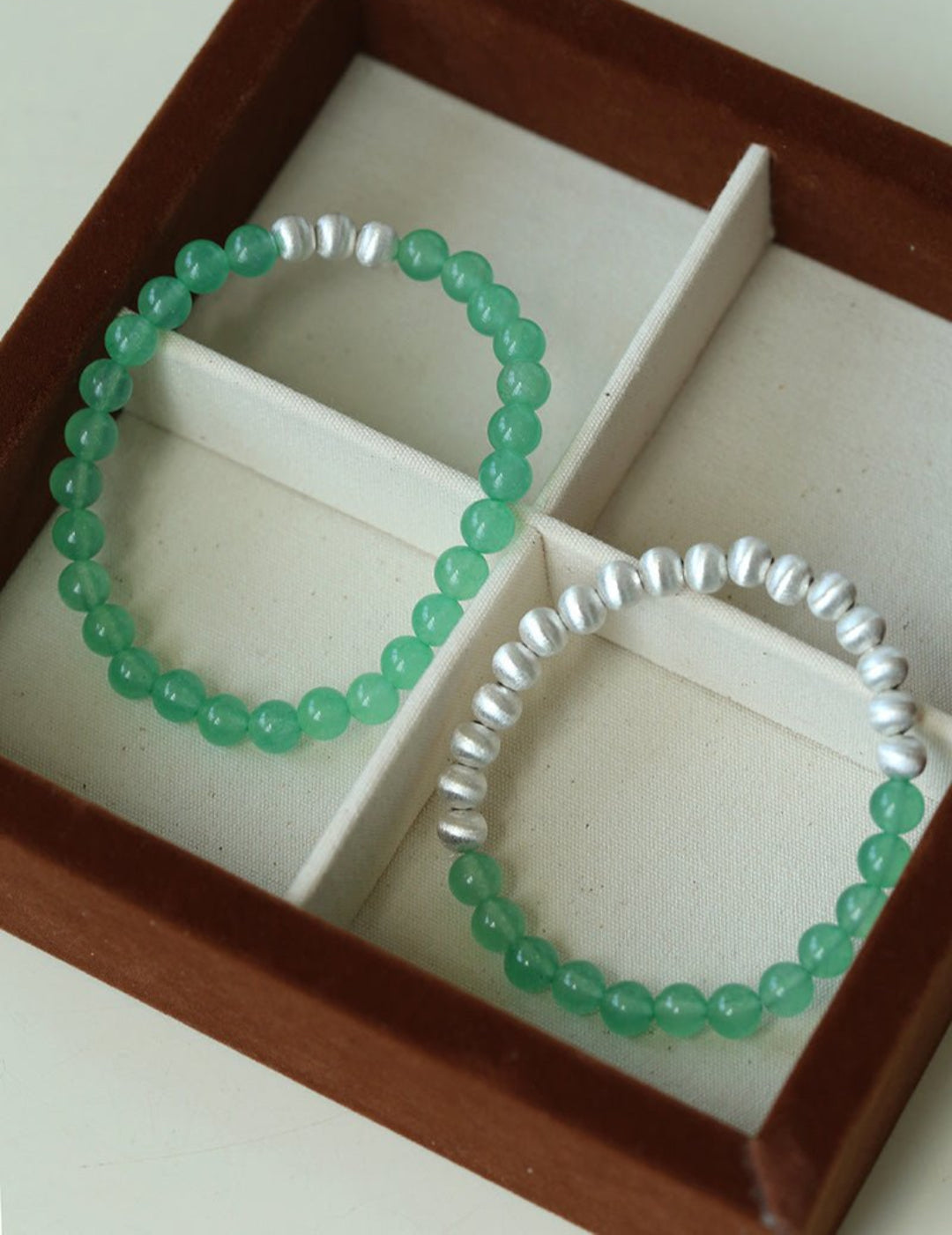 Green Eastern Jade Bead Bracelet gembea jewelry