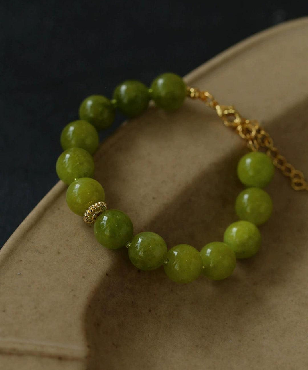 Green Grape Gemstone Beaded Bracelet - Gembea Jewelry