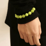 Green Grape Gemstone Beaded Bracelet - Gembea Jewelry