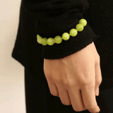 Green Grape Gemstone Beaded Bracelet - Gembea Jewelry