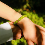 Green Grape Gemstone Beaded Bracelet gembea jewelry