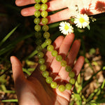 Green Grape Gemstone Beaded Necklace gembea jewelry