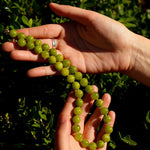 Green Grape Gemstone Beaded Necklace gembea jewelry