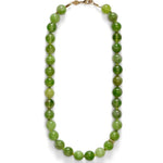 Green Grape Gemstone Beaded Necklace gembea jewelry