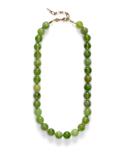 Green Grape Gemstone Beaded Necklace gembea jewelry