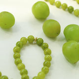 Green Grape Gemstone Beaded Necklace - Gembea Jewelry