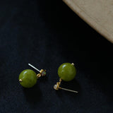 Green Grape Gemstone Earrings - Gembea Jewelry
