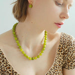Green Grape Gemstone Earrings - Gembea Jewelry
