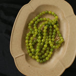 Green Grape Stone Beaded Long Necklace 8mm-Gembea Jewelry