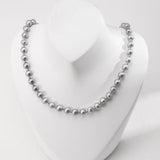 Grey Freshwater Pearl Beaded Necklace - Gembea Jewelry