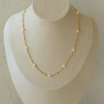 Overlay Natural Pearl Pendant Necklace