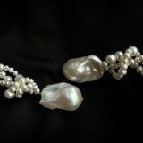 Hand-woven Baroque Pearl Drop Earrings gembea jewelry