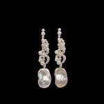 Hand-woven Baroque Pearl Drop Earrings gembea jewelry