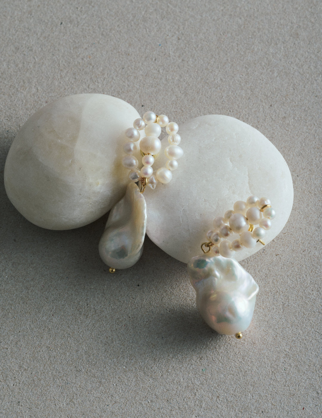 Hand-woven Genuine Baroque Pearl Earrings gembea jewelry22