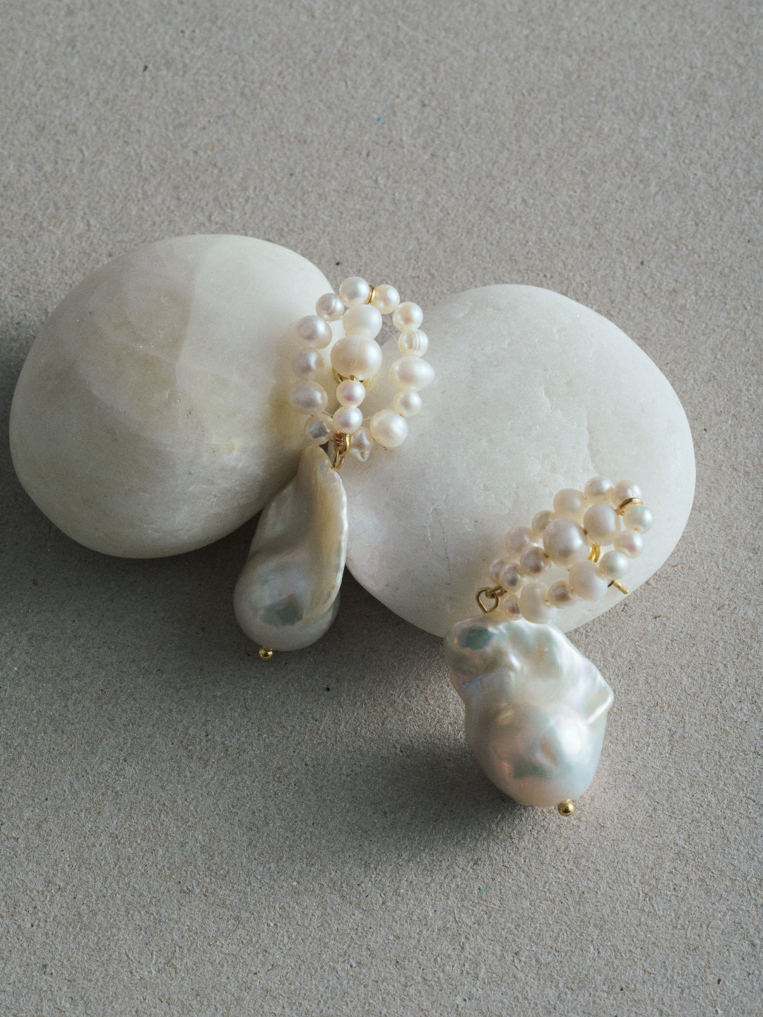 Hand-woven Genuine Baroque Pearl Earrings gembea jewelry22