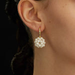 Hand-woven Spherical Pearl Earrings gembea jewelry