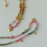 Gembea Jewelry Heart-shaped Colored Tourmaline Necklace
