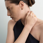 Heart Weave Lab-grown Diamond Stud Earrings gembea jewelry