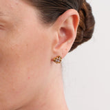 Heart Weave Lab-grown Diamond Stud Earrings gembea jewelry