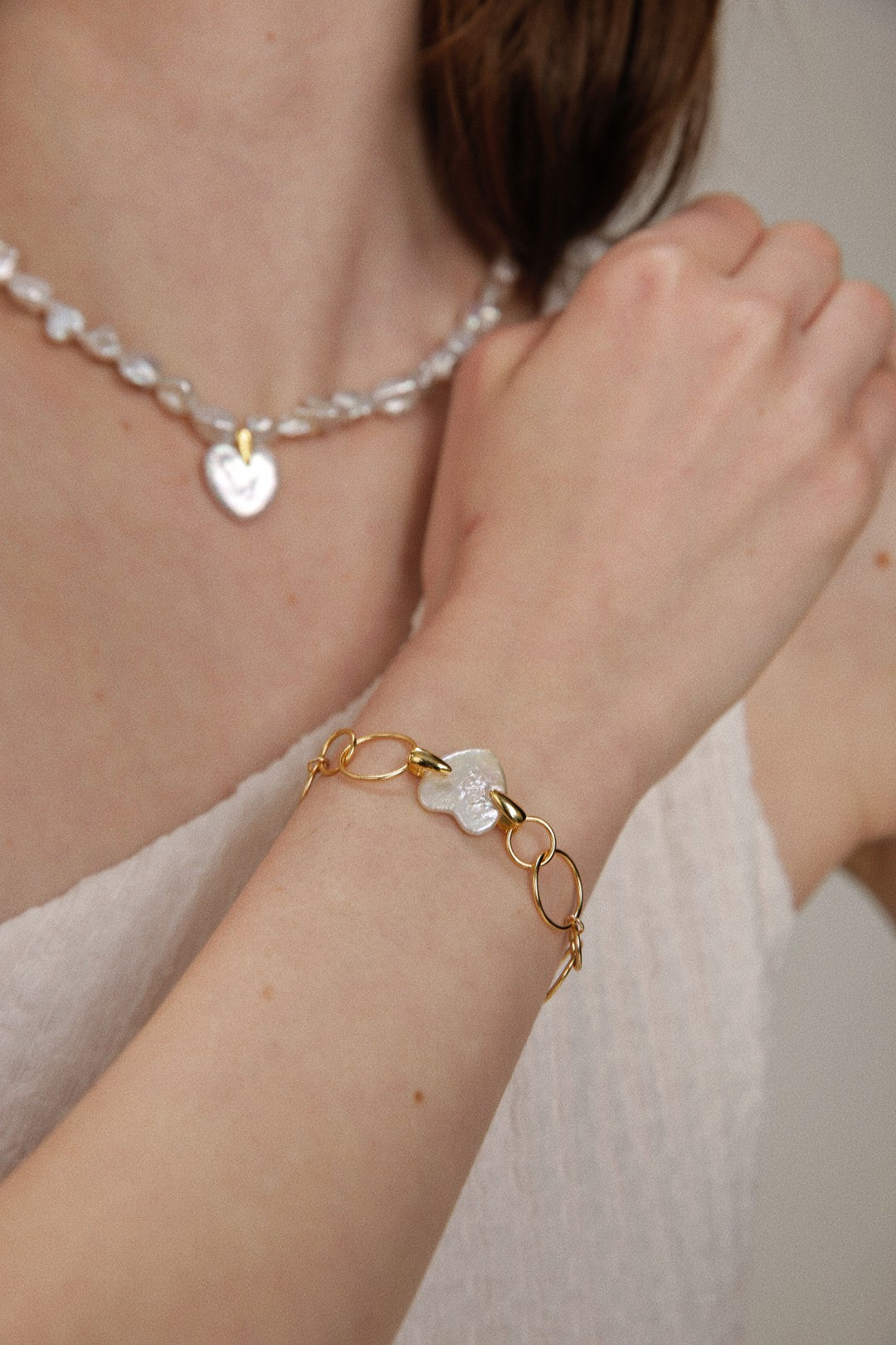Gembea jewelry Love Baroque Small Metal Circle Bracelet