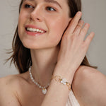 Gembea jewelry Love Baroque Small Metal Circle Bracelet